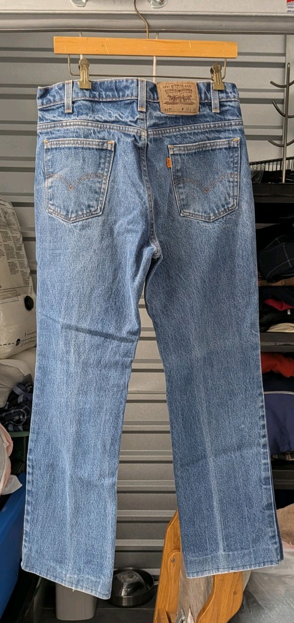 Levi’s 517 Men’s Orange Tab Jeans Bootcut 32×30 90s Vintage, USA, Cowboy Cut