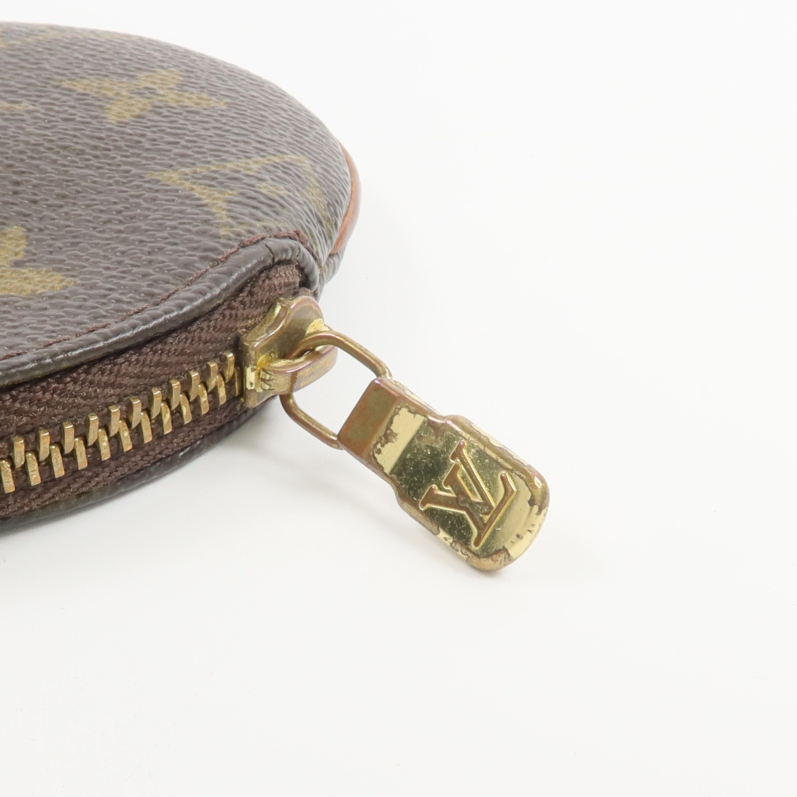 LOUIS VUITTON LV GHW Coin Case M61926 Monogram Brown