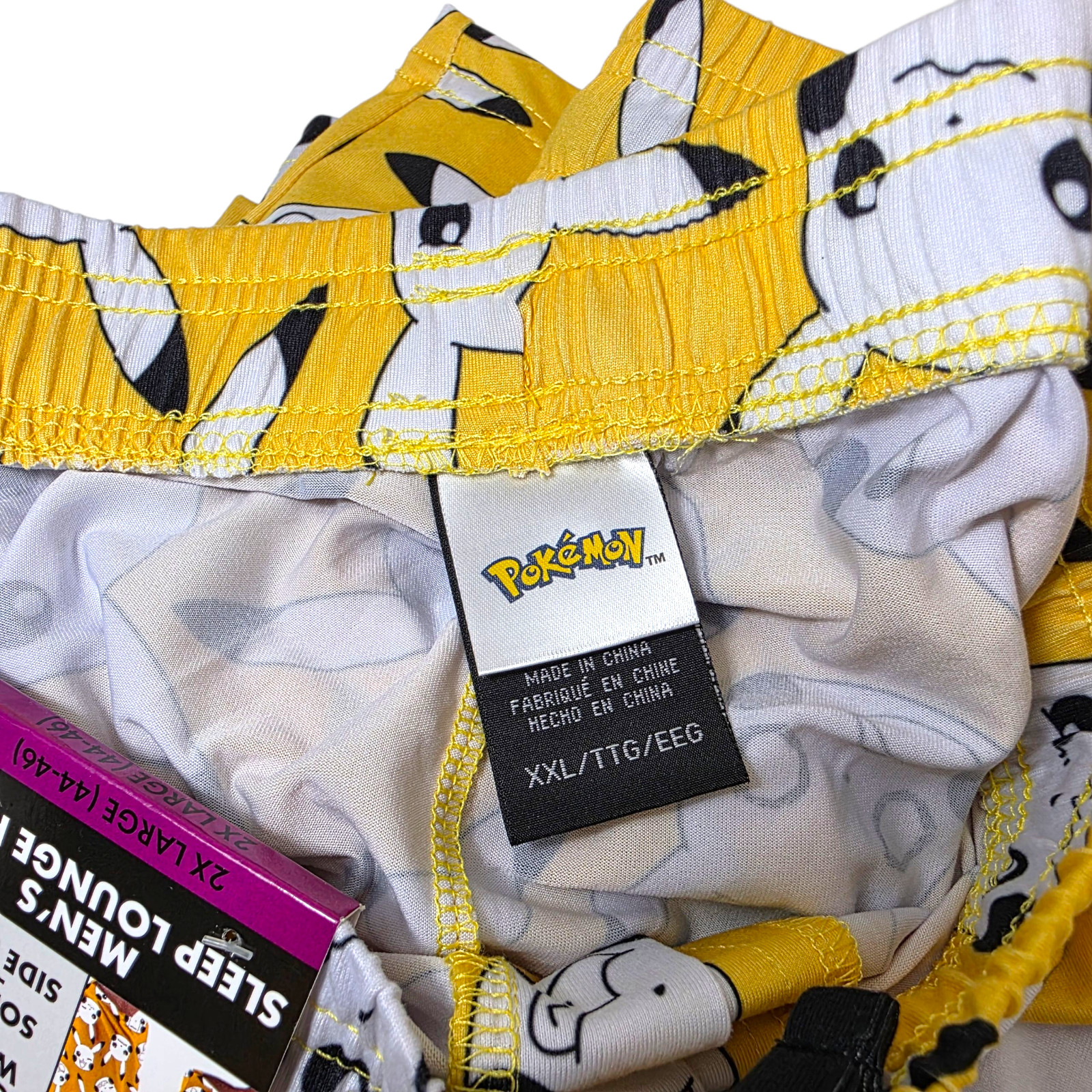Pokemon Pikachu Pajama Pants Men’s Size 2XL (44-46) PJ Bottoms Elasticized Waist