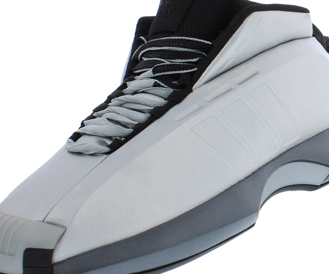 Adidas Crazy 1 Mens Shoes, Color:Silver/Black