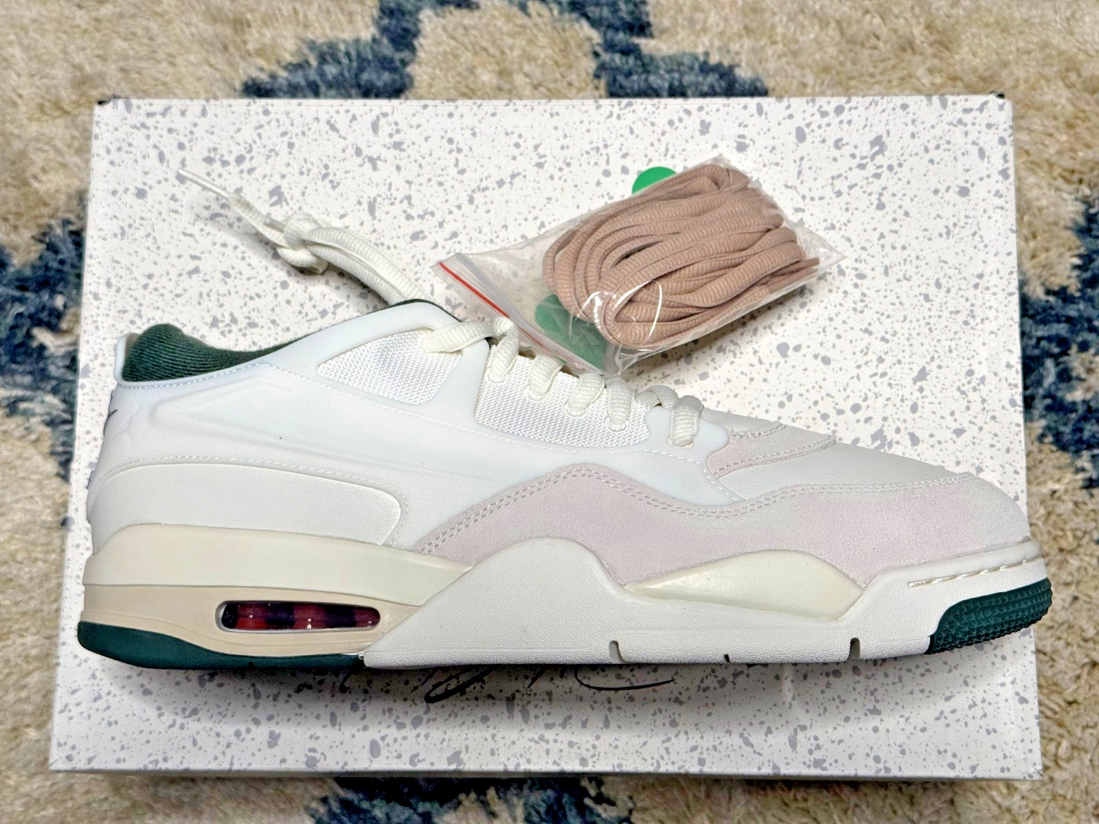 Size 13 – Air Jordan 4 RM Sail/Light Cream/Midnight Green/Dark Raisin FQ7939-105