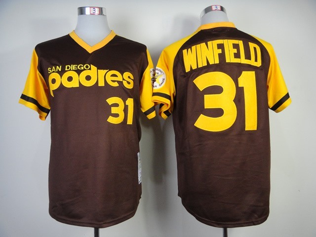 #31 Dave Winfield Jersey Retro Brown