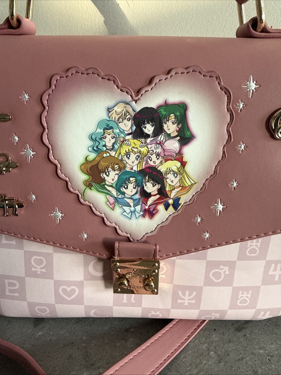 Sailor Moon Box Group Photo Box Lunch Purse Pre-Owned Good Condition