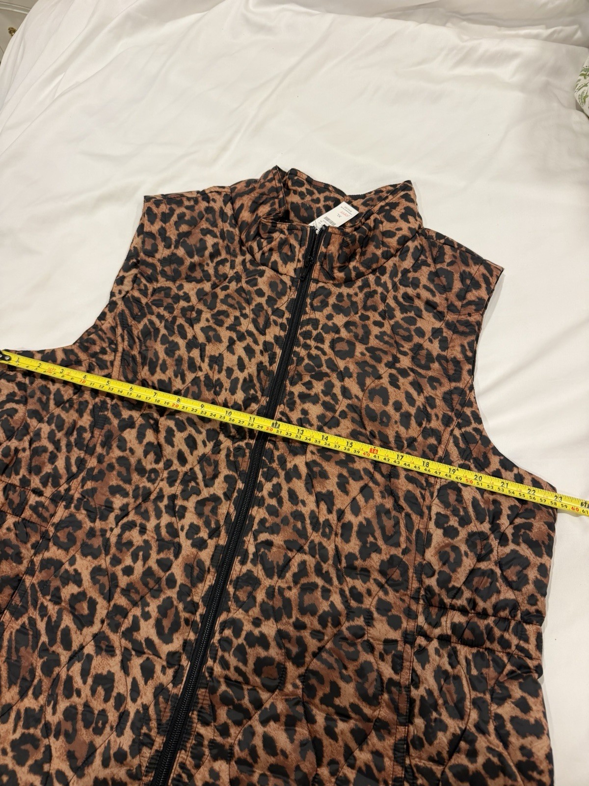 Talbots REVERSIBLE QUILTED VEST – LEOPARD / BLACK Size XL NWT ($145 MSRP)
