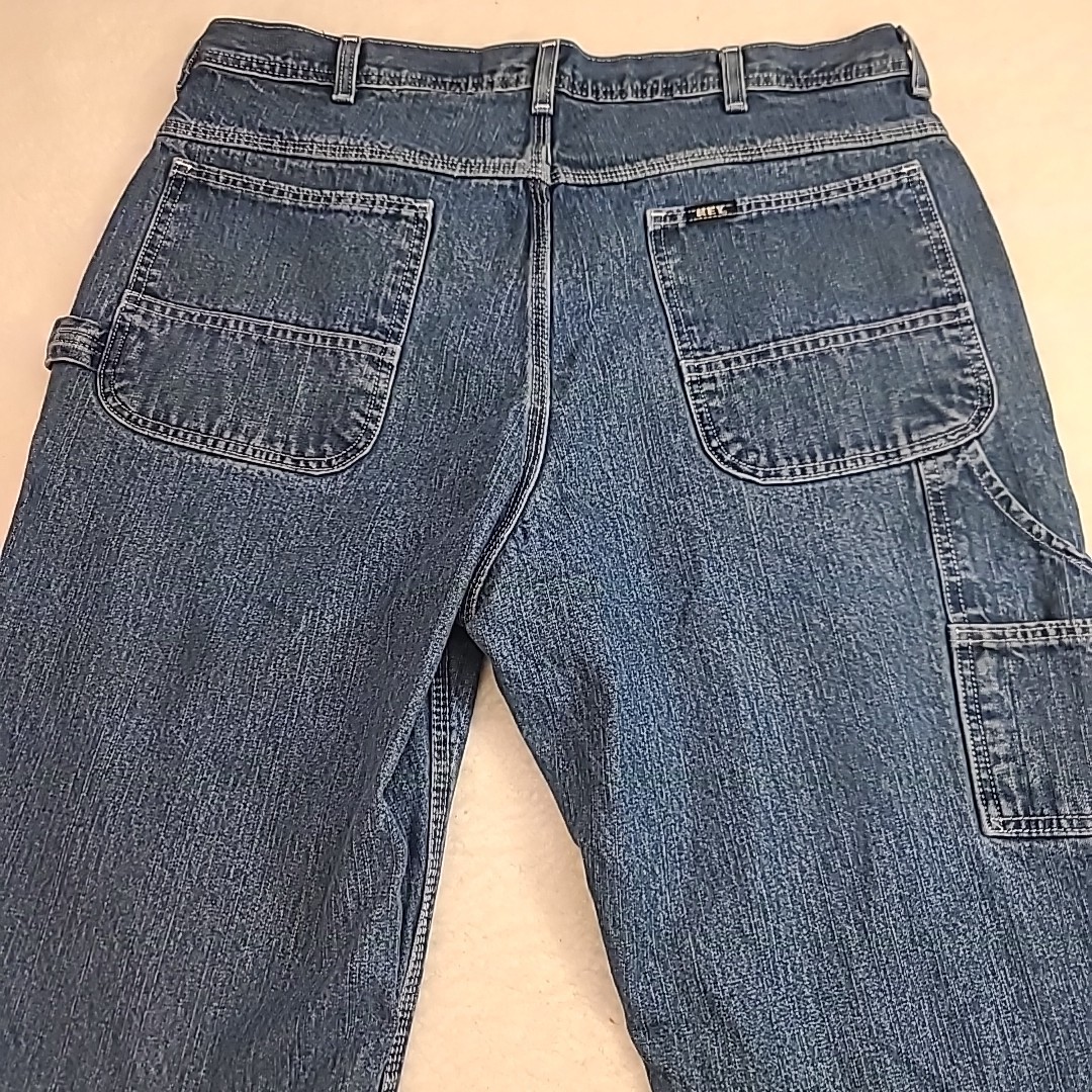 Key Carpenter Jeans Workwear Hammer Loop Rugged Blue Men’s 36×34 Gorpcore