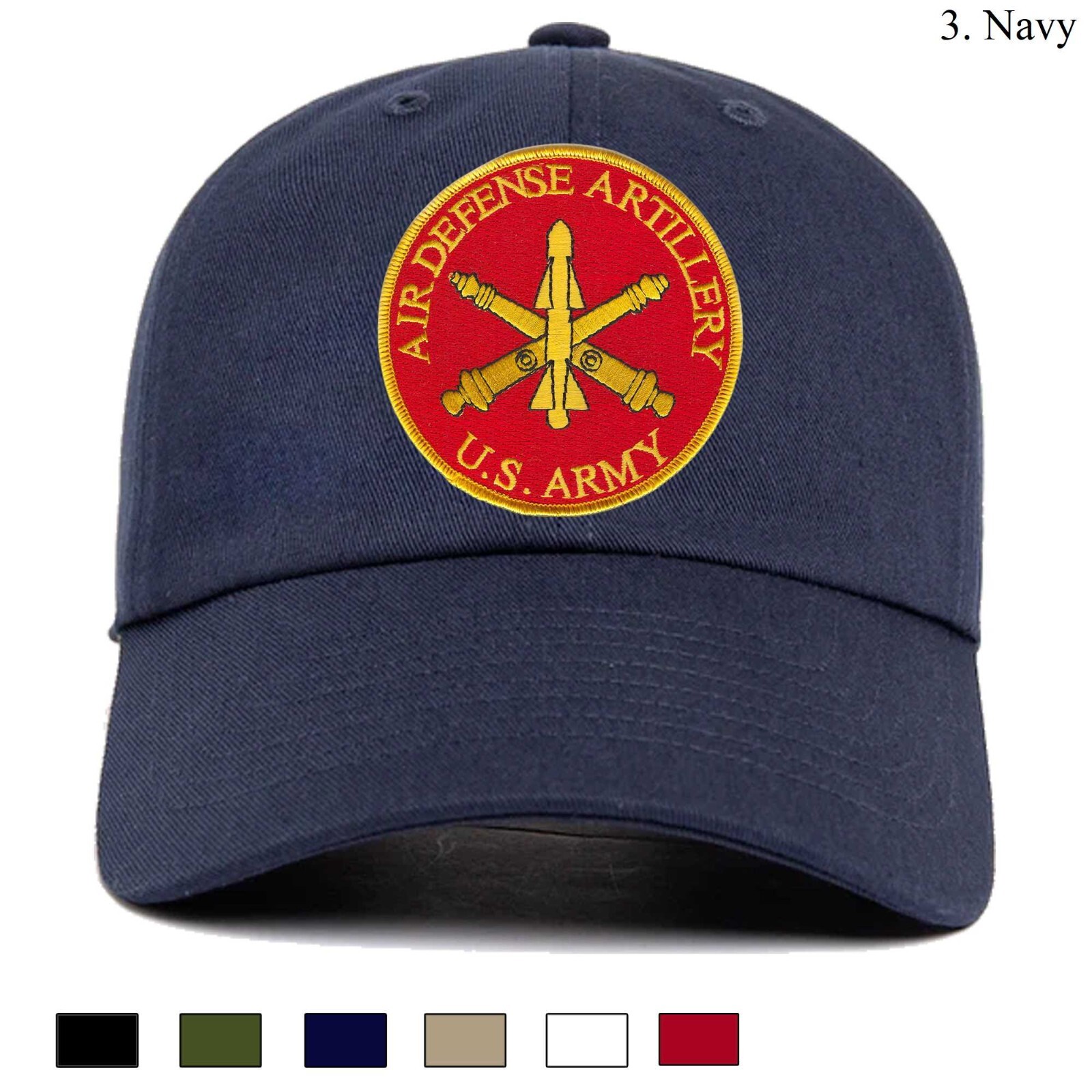 Embroidered Hat Air Defense Artillery, Veteran Cap, Trucker Hat, Baseball Cap