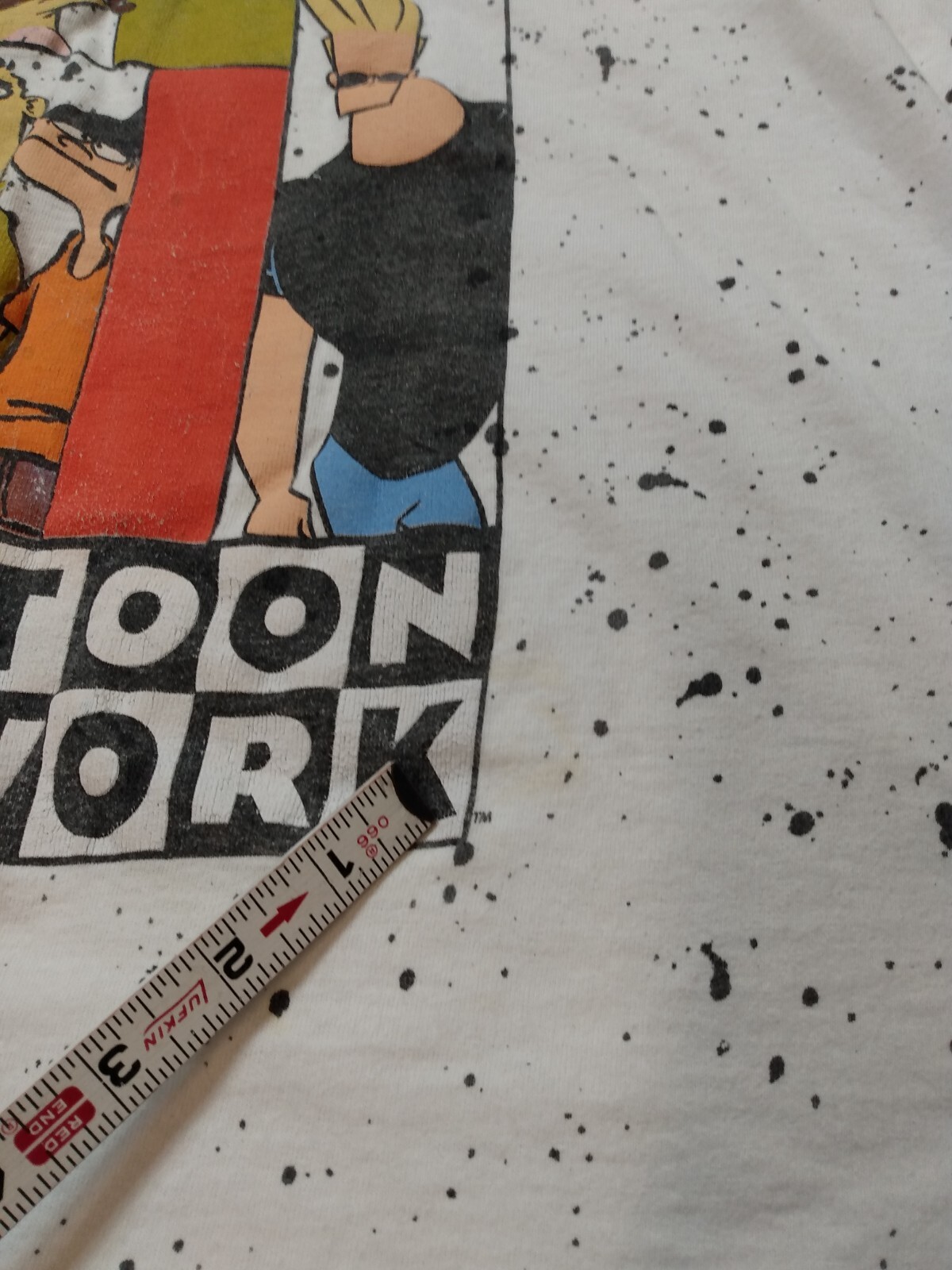 Cartoon Network T Shirt Splatter Design, Dexter, Courage, Ed Edd n Eddy Size L