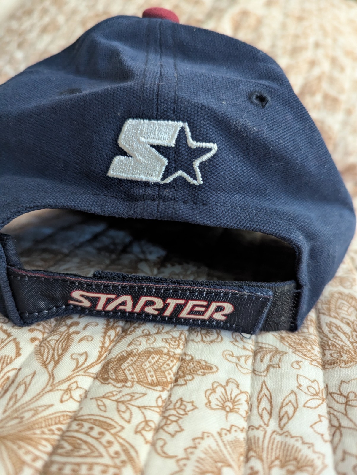 VTG Starter Logo spell out Black Hoop loop strapback Hat Cap