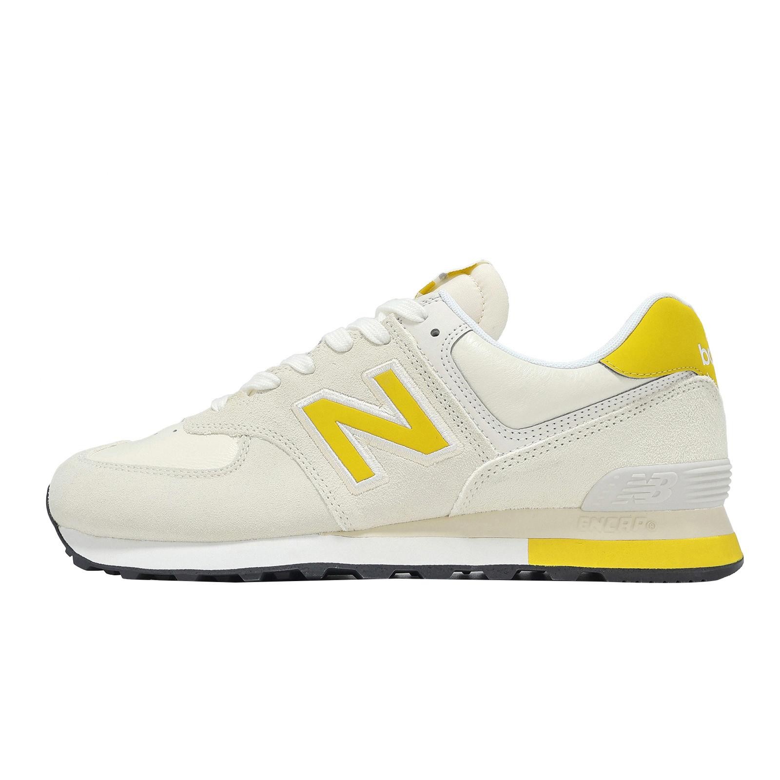New Balance 574 NB Ivory Yellow Men Unisex Lifestyle Casual Shoes U5743LC-D