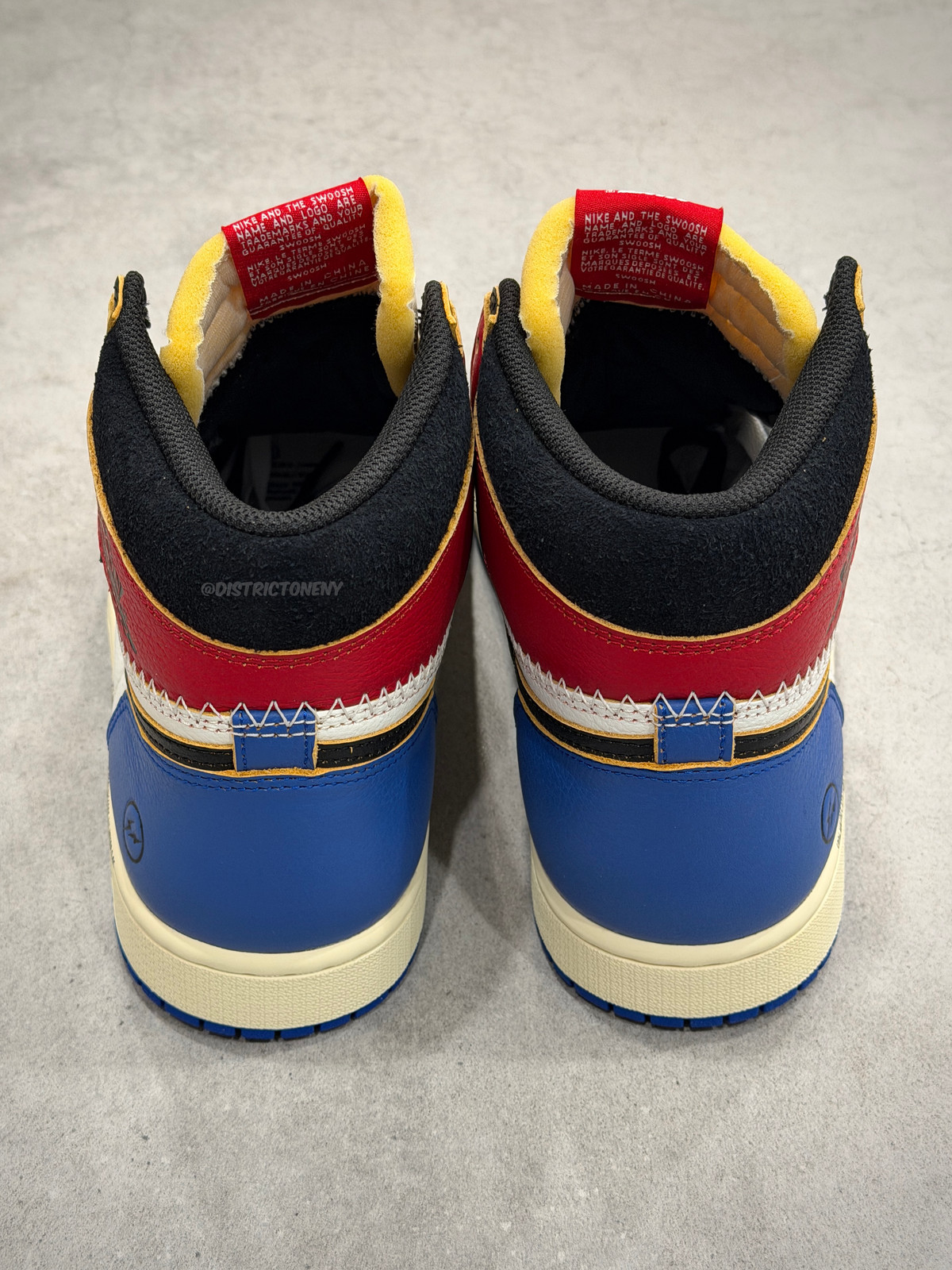 IO7847 002 Air Jordan 1 Retro High OG Fragment Union LA Varsity Red Sport Royal