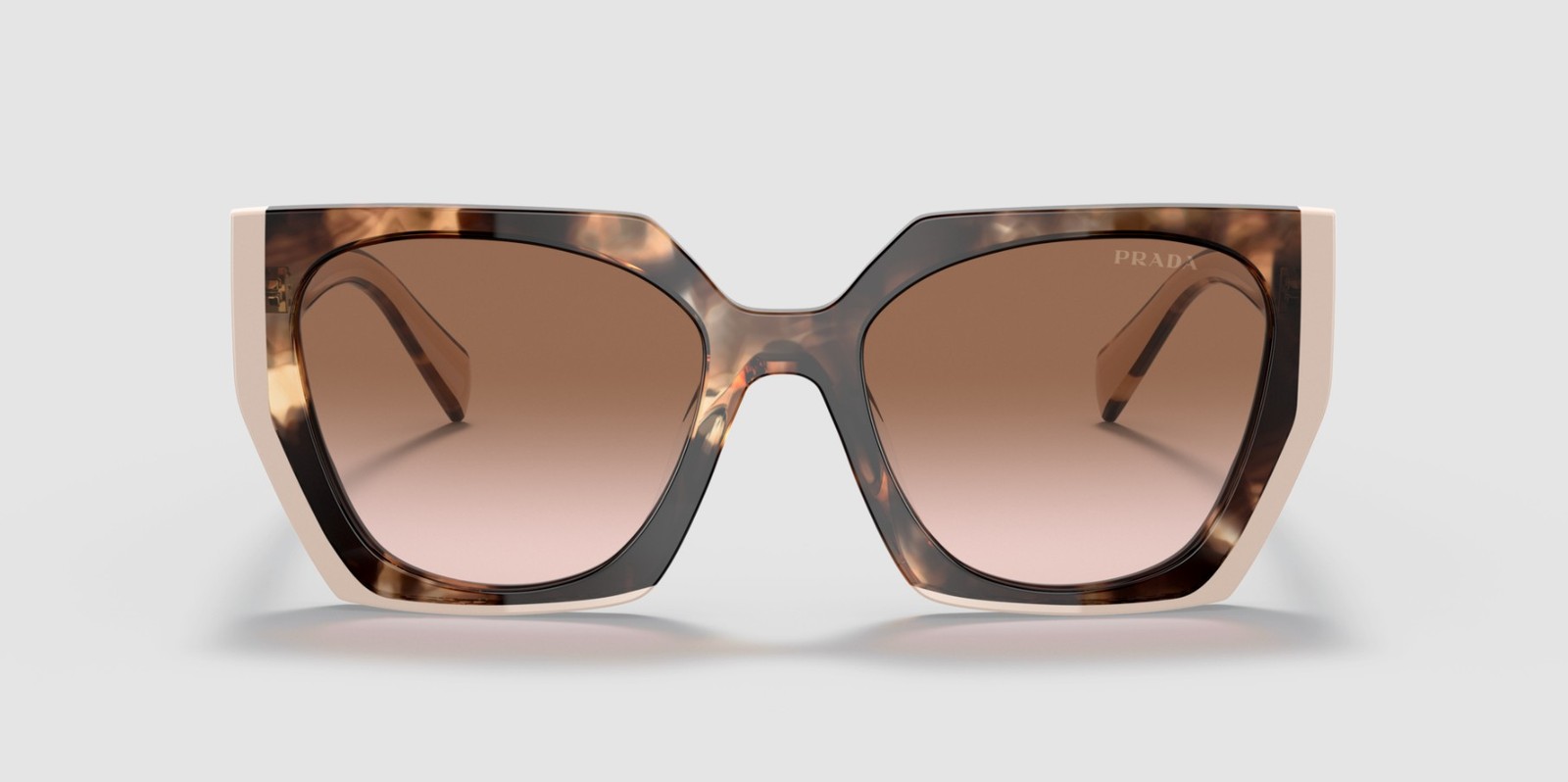 PRADA PR 15WS 01R0A6 Tortoise Caramel Powder Brown Grad 54 mm Women’s Sunglasses