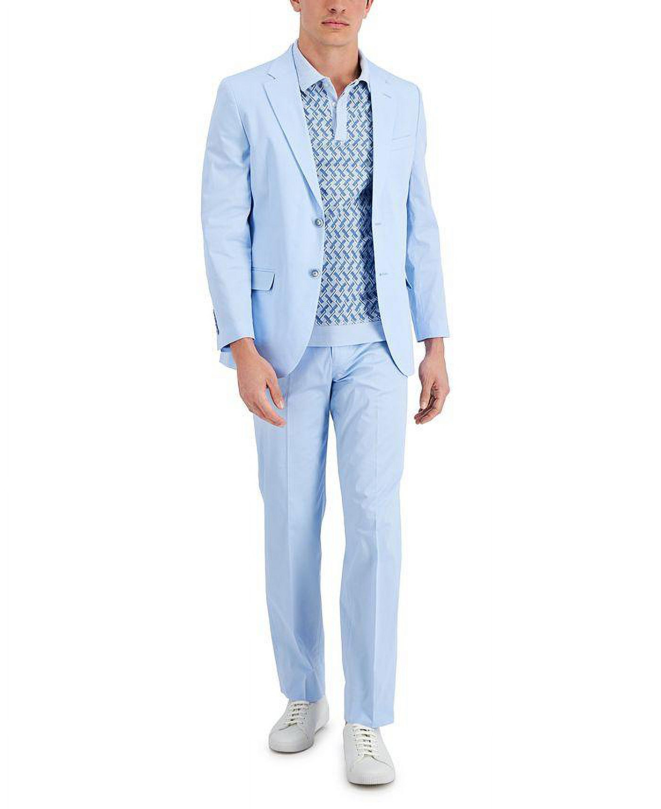 Nautica Men’s Modern-Fit Seasonal Cotton Stretch Suit MSRP $395 BLM