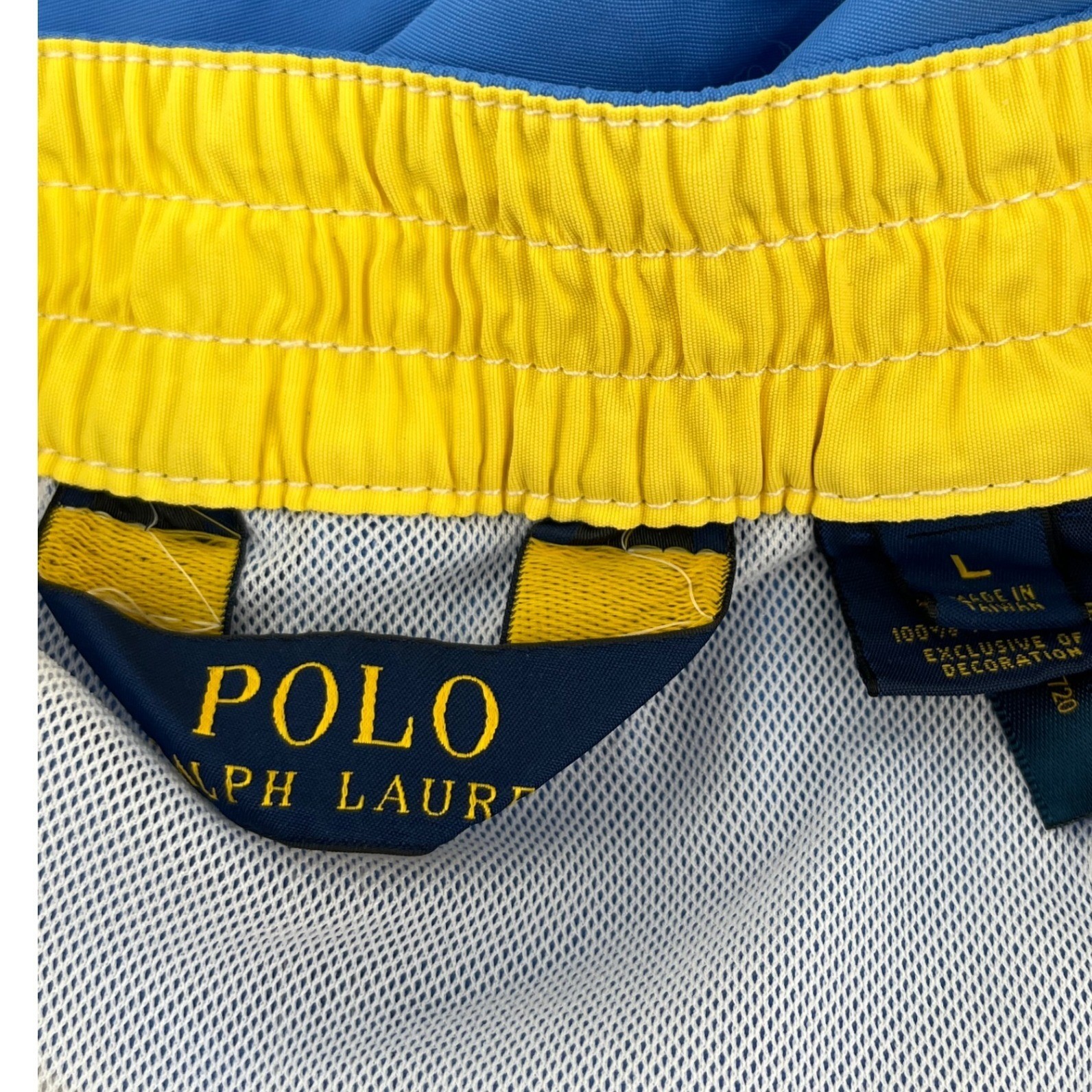 Polo Ralph Lauren Swim Trunks Mens Large Blue Cargo Pocket Embroidered Pony Logo