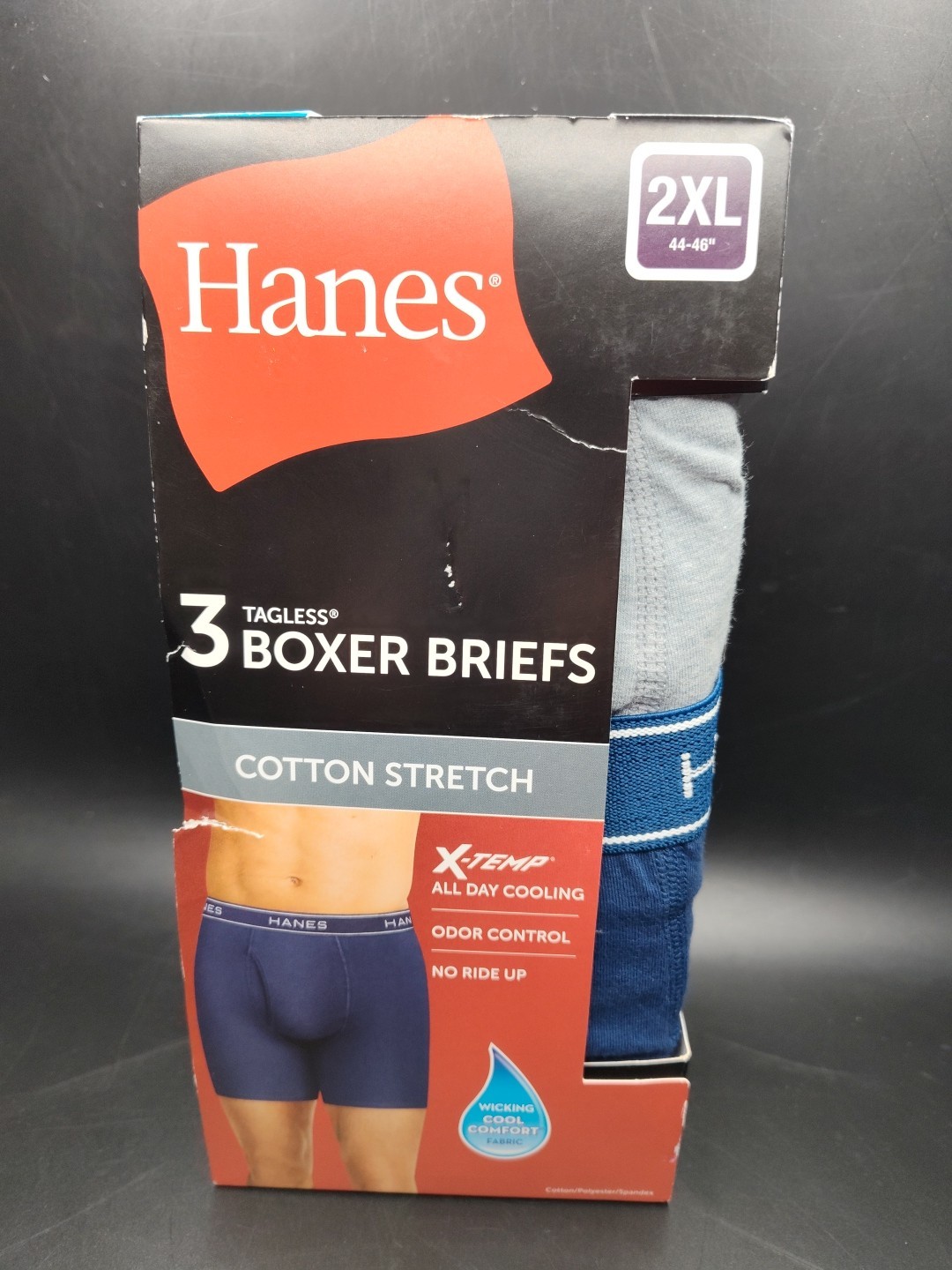 Hanes Comfort Flex Men’s Long Leg Boxer Briefs – CFFLC3 (3 Pack)