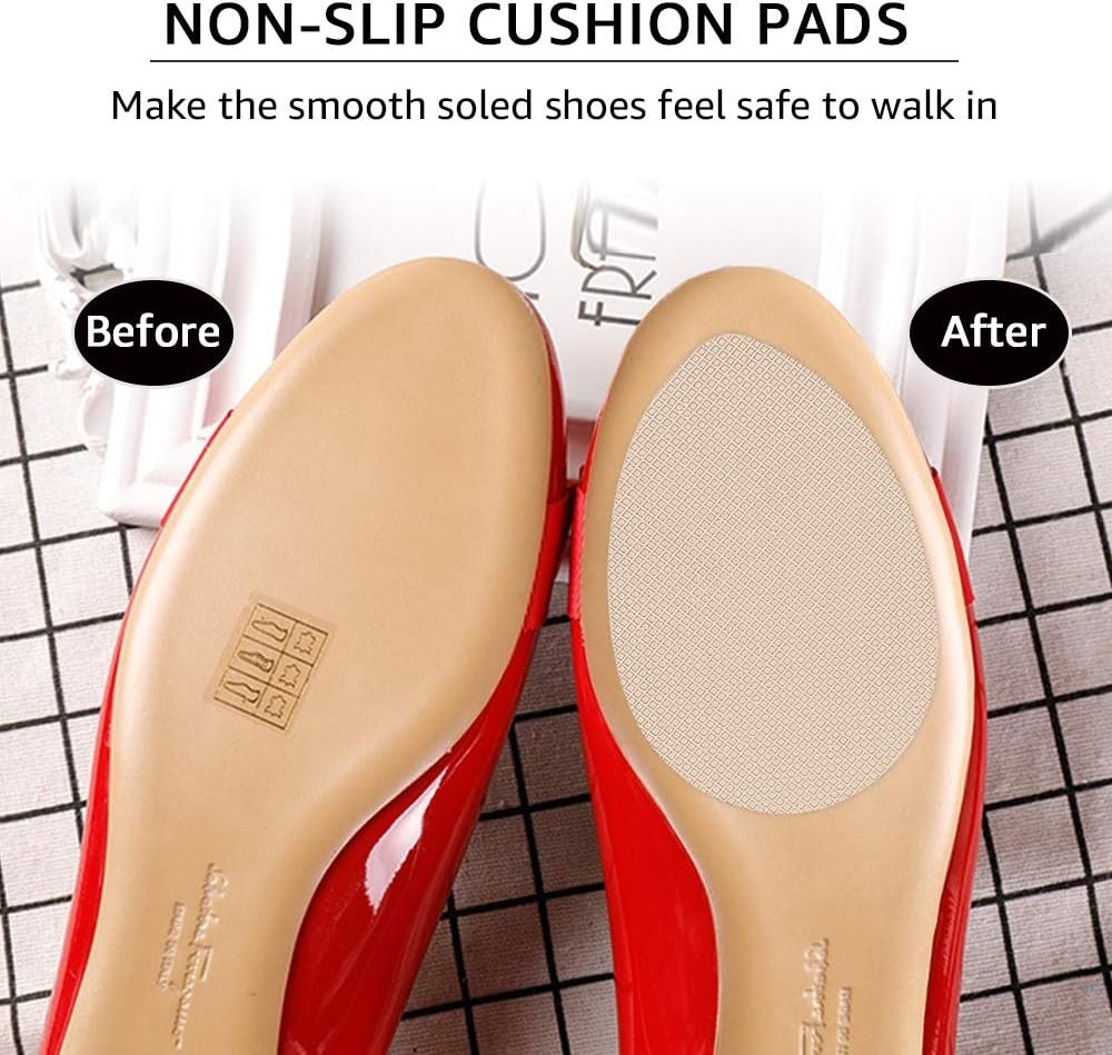 Stylish Non-Slip Shoe Sole Protectors for High Heels – 2-Piece Adhesive Set