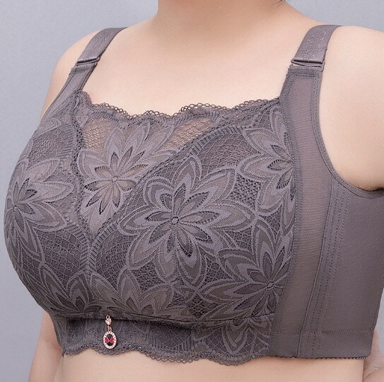 Women Bras Full coverage Floral Ultra-thin Plus size Wireless Underwear 20519