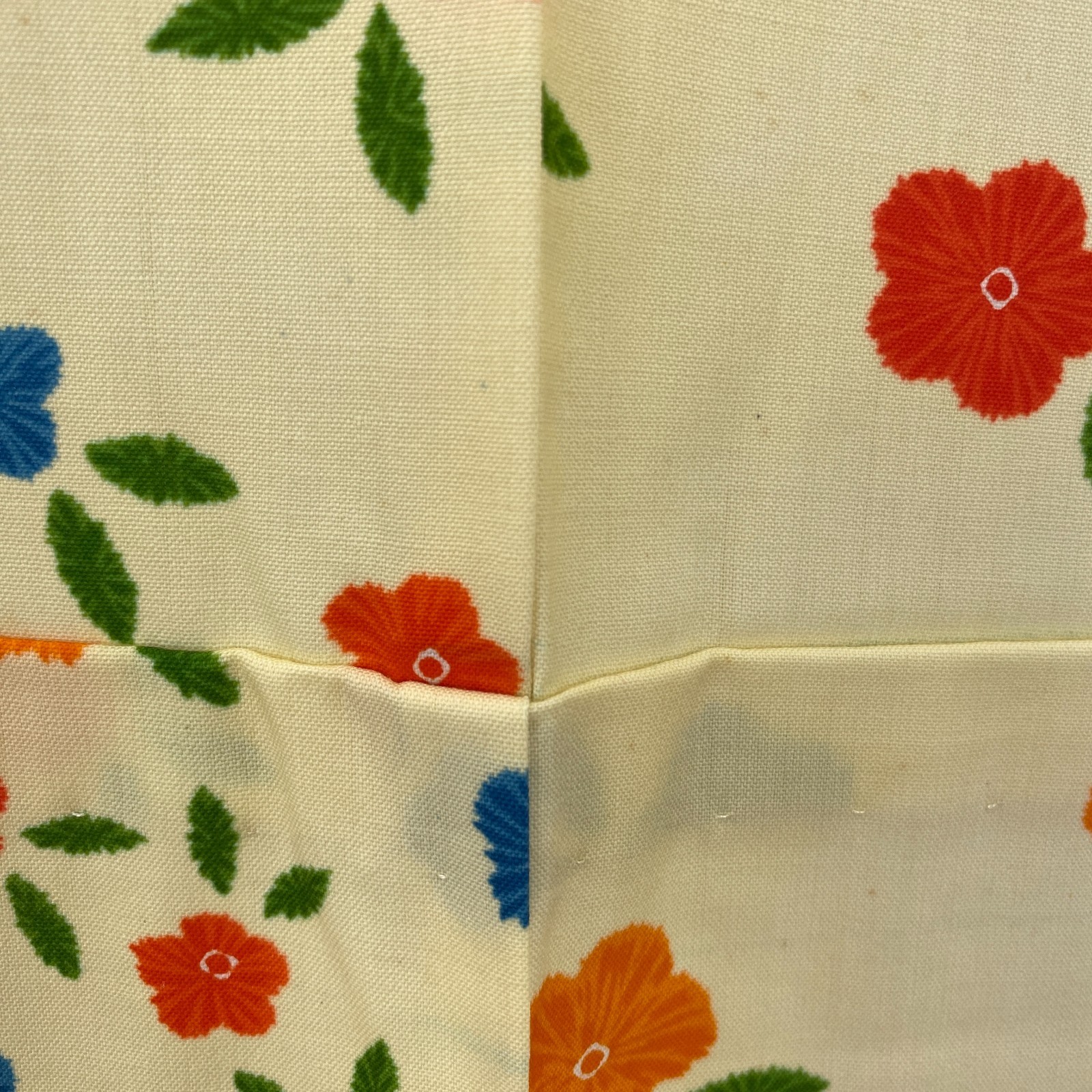 Japanese Vintage Kimono Polyester yellow No Lining Komon Traditional Length 60in