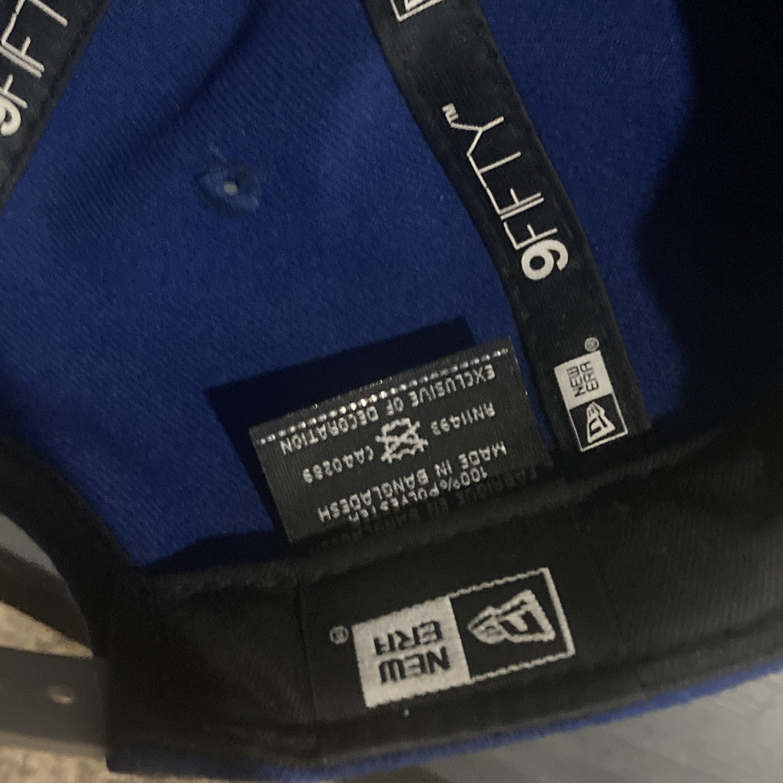 New Era 9FIFTY Kansas City Royals KC Snapback Hat Blue/White Adjustable