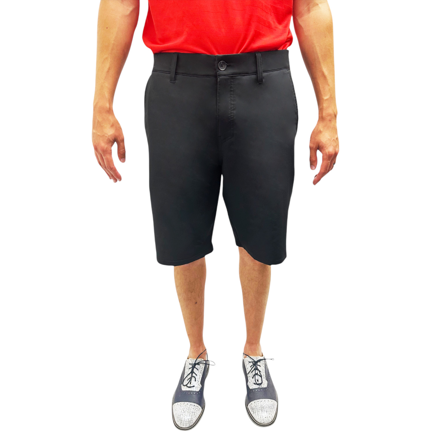 Mens Golf Shorts 11.5″ Inseam Long Tall Athletic Quick Dry Stretch Elastic Waist