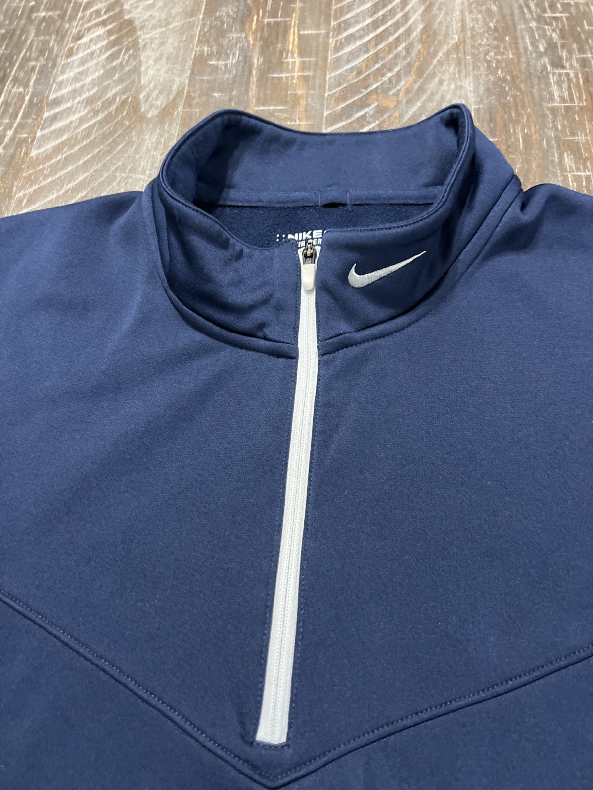 Nike Golf Tour Performance THERMA-FIT Men’s 1/4 Zip Athletic Jacket Navy Sz L
