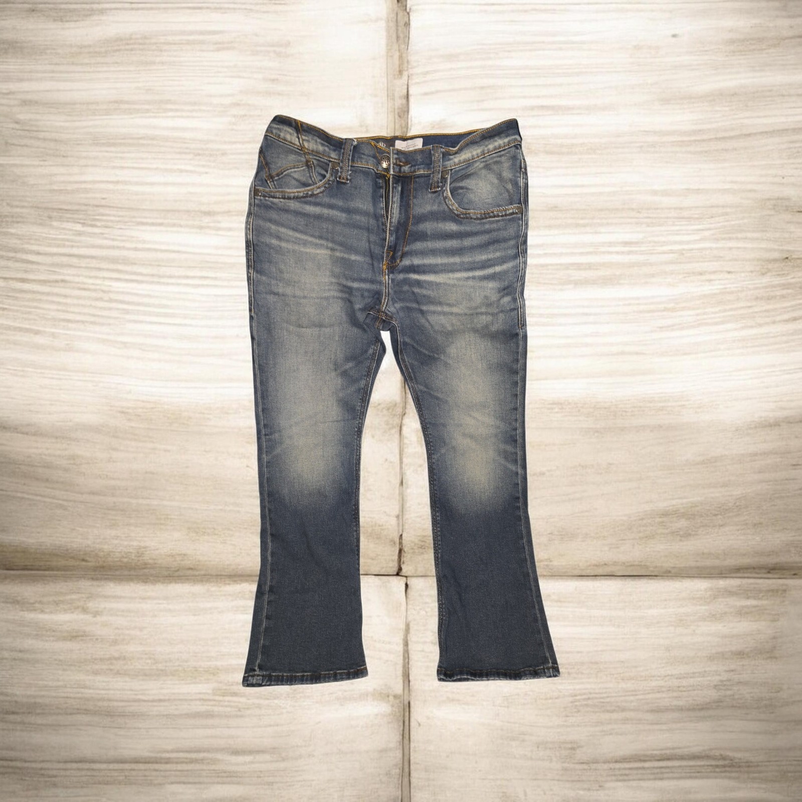 Rock & Republic Men’s Blue Medium Wash Bootcut Denim Jeans Size 34 Logo