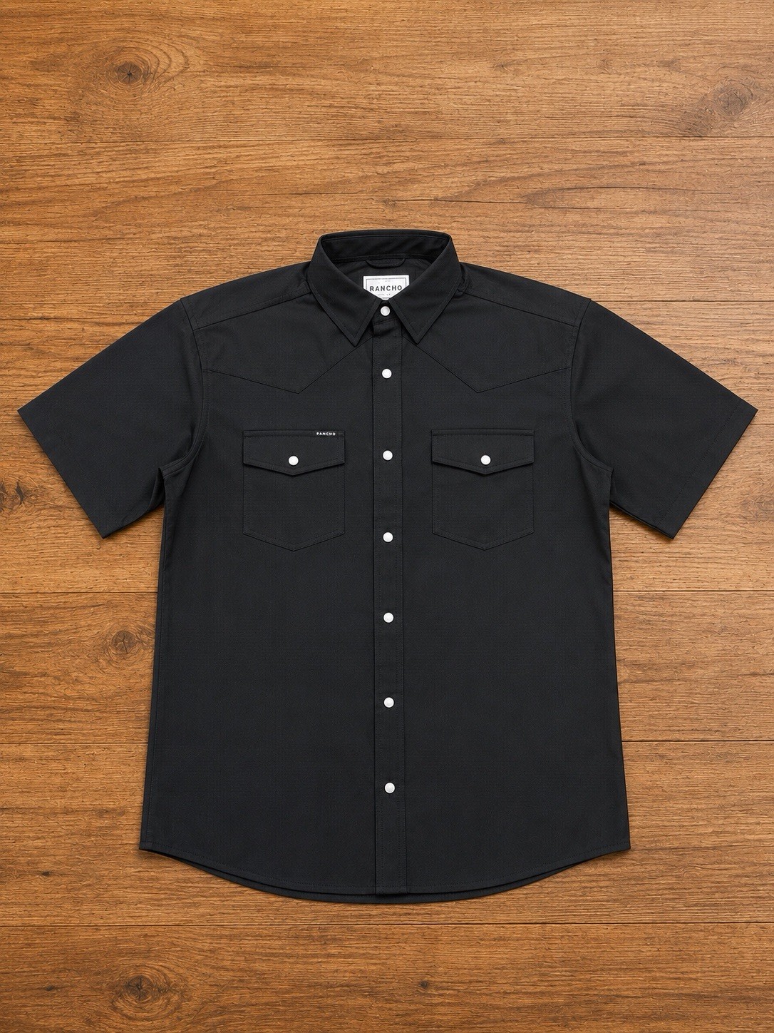 Poncho Pearl Snap Men’s Shirt The Bandera Short Sleeve Medium Slim Fit