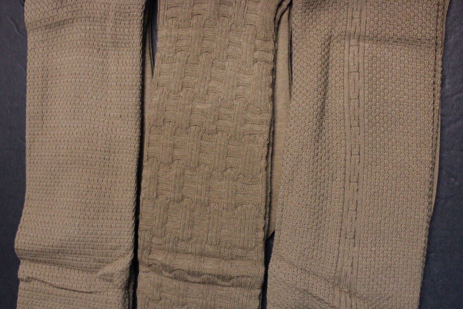 3 pair 10-13 Knee high Socks Men’s Over the Calf Cotton Blend Socks Taupe 6-12