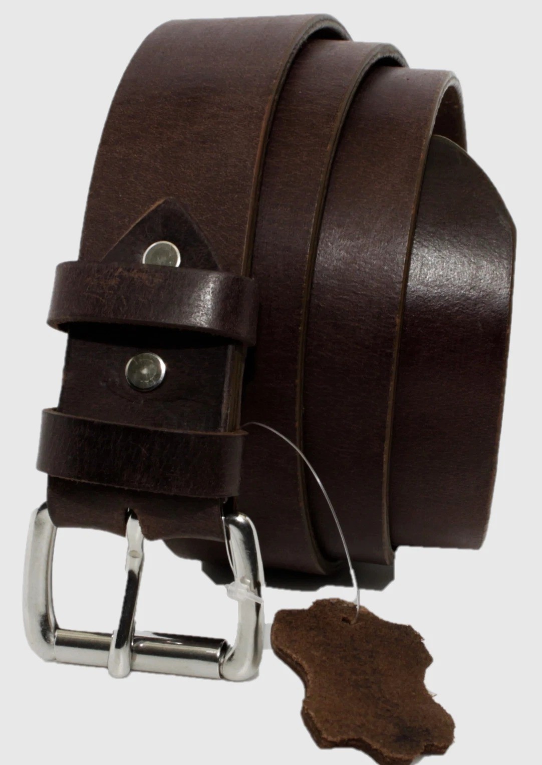 Men’s Genuine Buffalo full grain Leather Belt, 1 1/2″ width, Handmade by valdrax