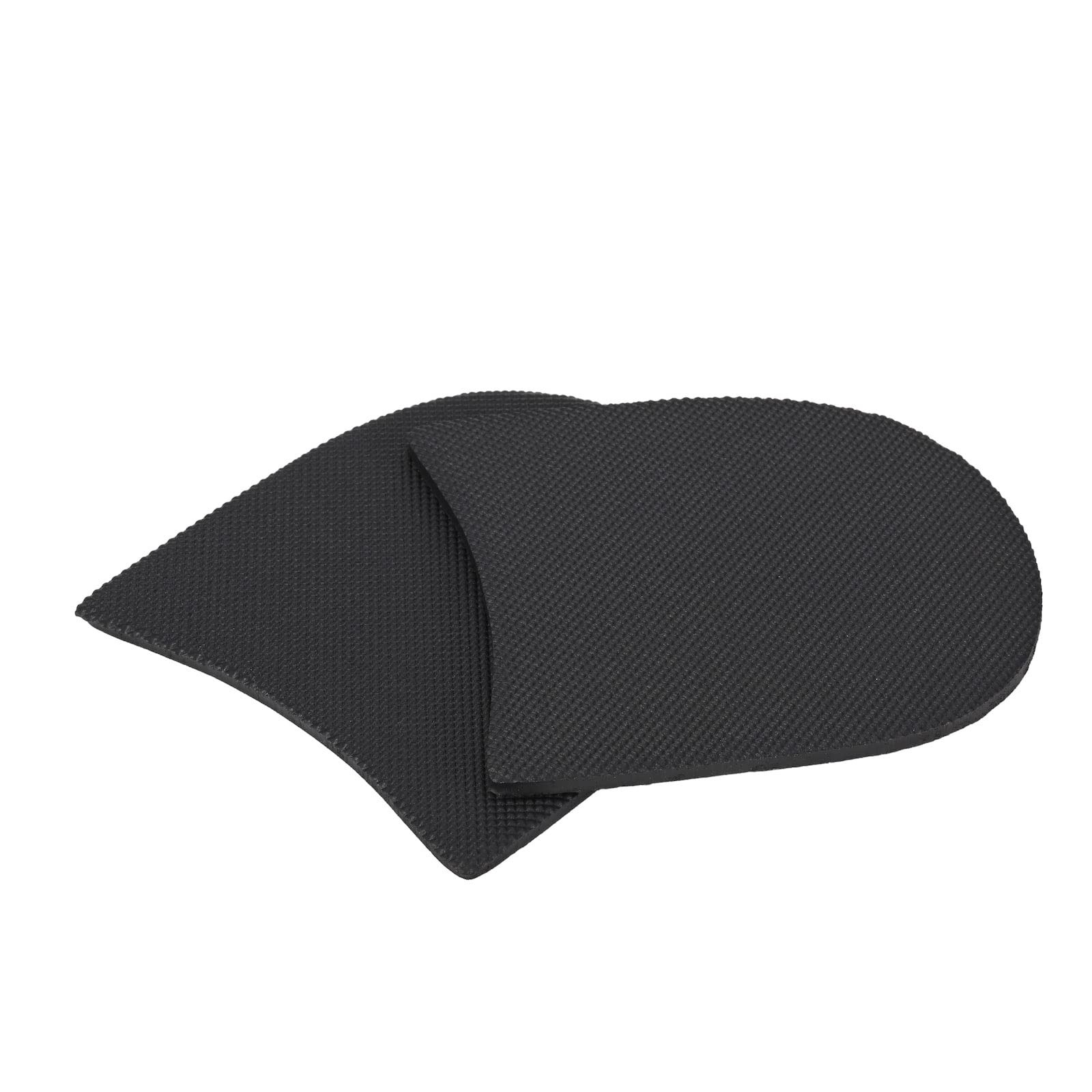 Shoe Heel Repair Rubber Pads Extra Large, 4mm (5/32 Inch) 1 Pair, Black