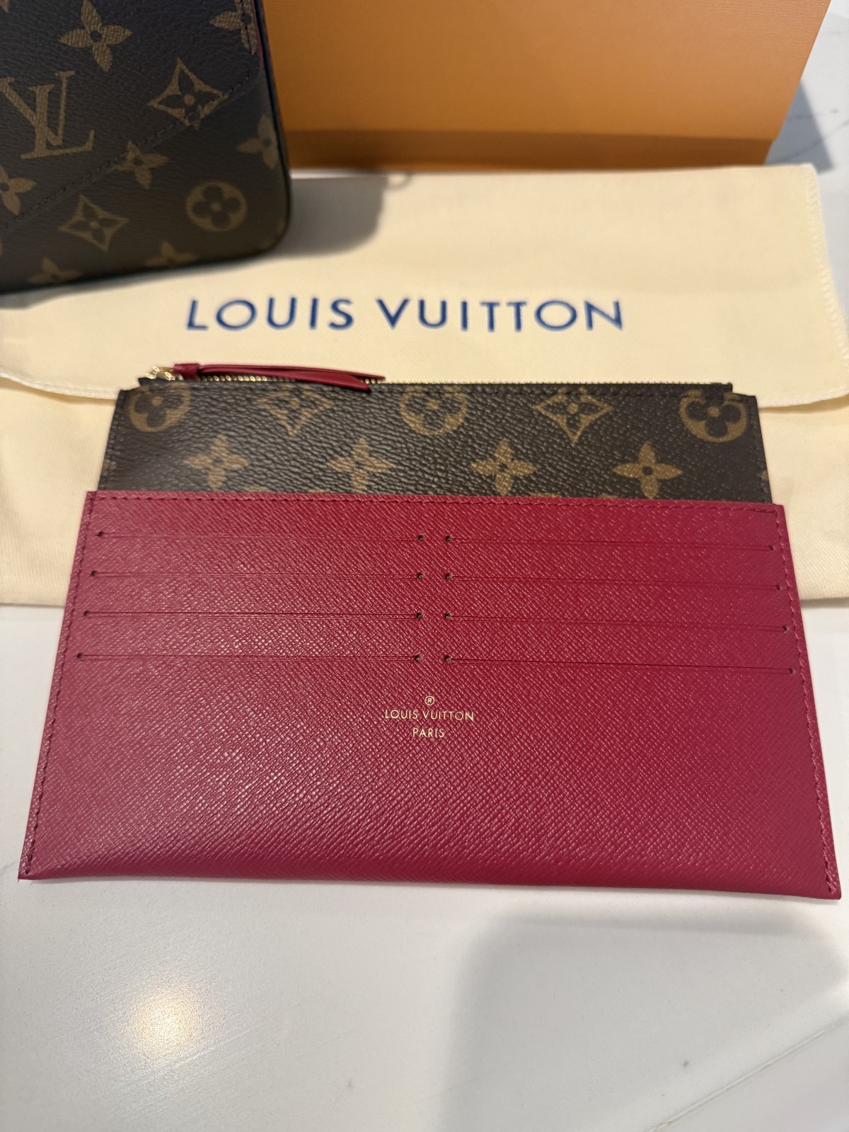 Louis Vuitton Pochette Félicie Monogram Empreinte Leather FULL SET