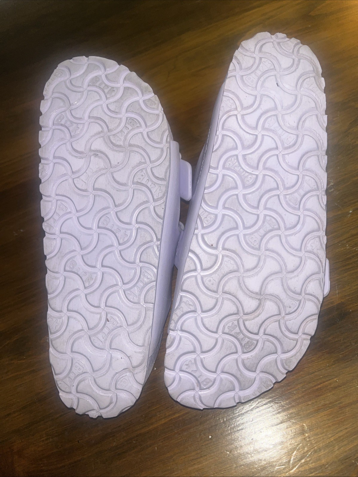 BIRKENSTOCK LAVENDER PURPLE/LILAC SLIDES/WATERPROOF/SIZE 37 US SIZE 7