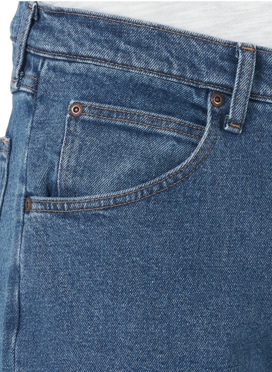 New Men’s Wrangler Five Star Regular Fit Stretch Blue Jeans Size 34×36