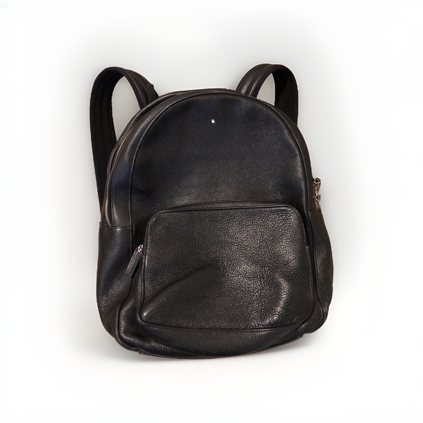 Montblanc Leather Rucksack Backpack app 30x40x17 cm Black Used meisterstruck