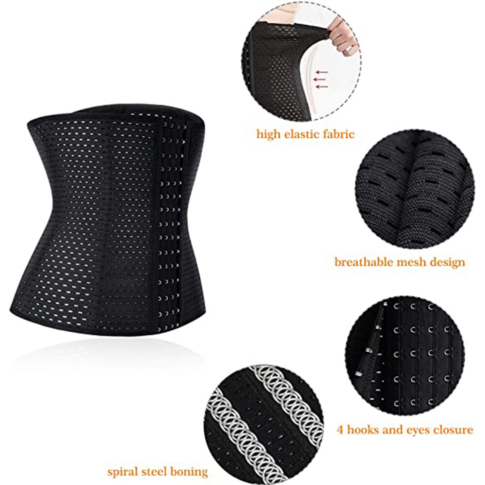 Waist Trainer Training Body Shaper Shapewear Underbust Cincher Tummy Belt Corset
