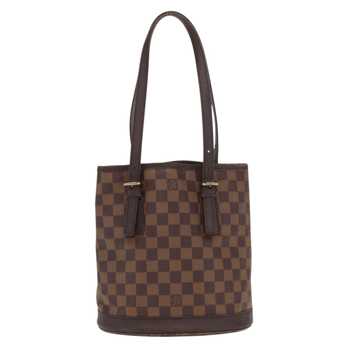 LOUIS VUITTON Damier Ebene Marais Shoulder Bag N42240 LV Auth BA10212