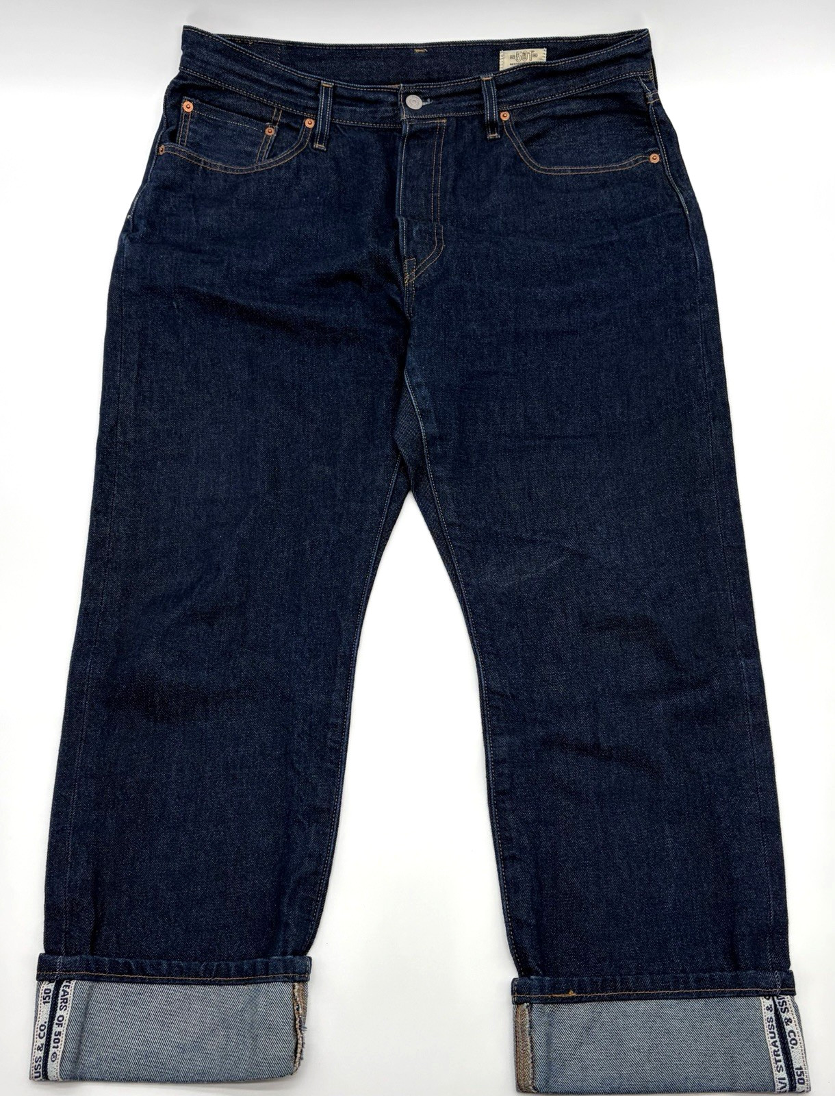 Mens Levi’s 501 150th Anniversary Selvedge 33×30 36×29 Denim Jeans Shrink to Fit