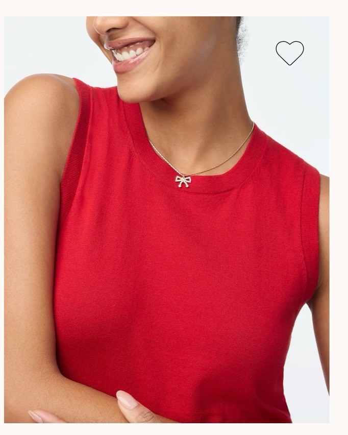 J. Crew Sweater Shell CARDINAL Red Size S MSRP:$69.50