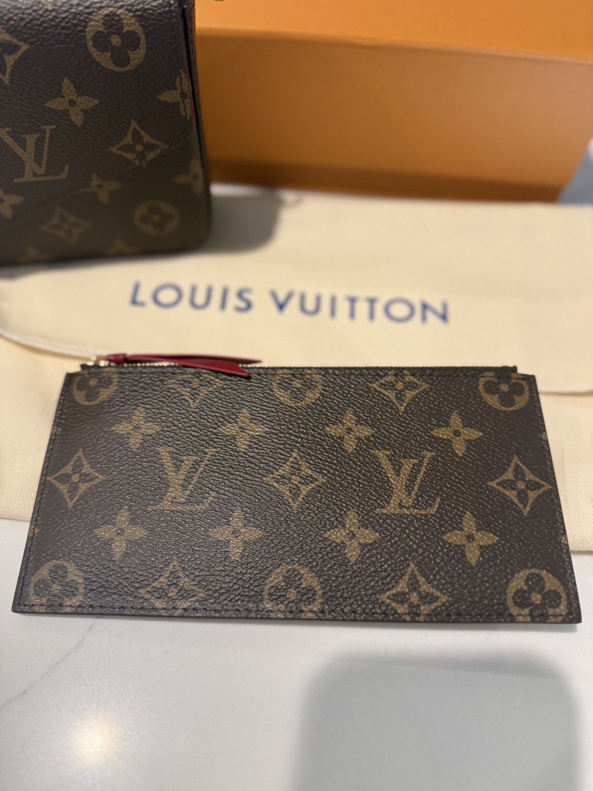 Louis Vuitton Pochette Félicie Monogram Empreinte Leather FULL SET