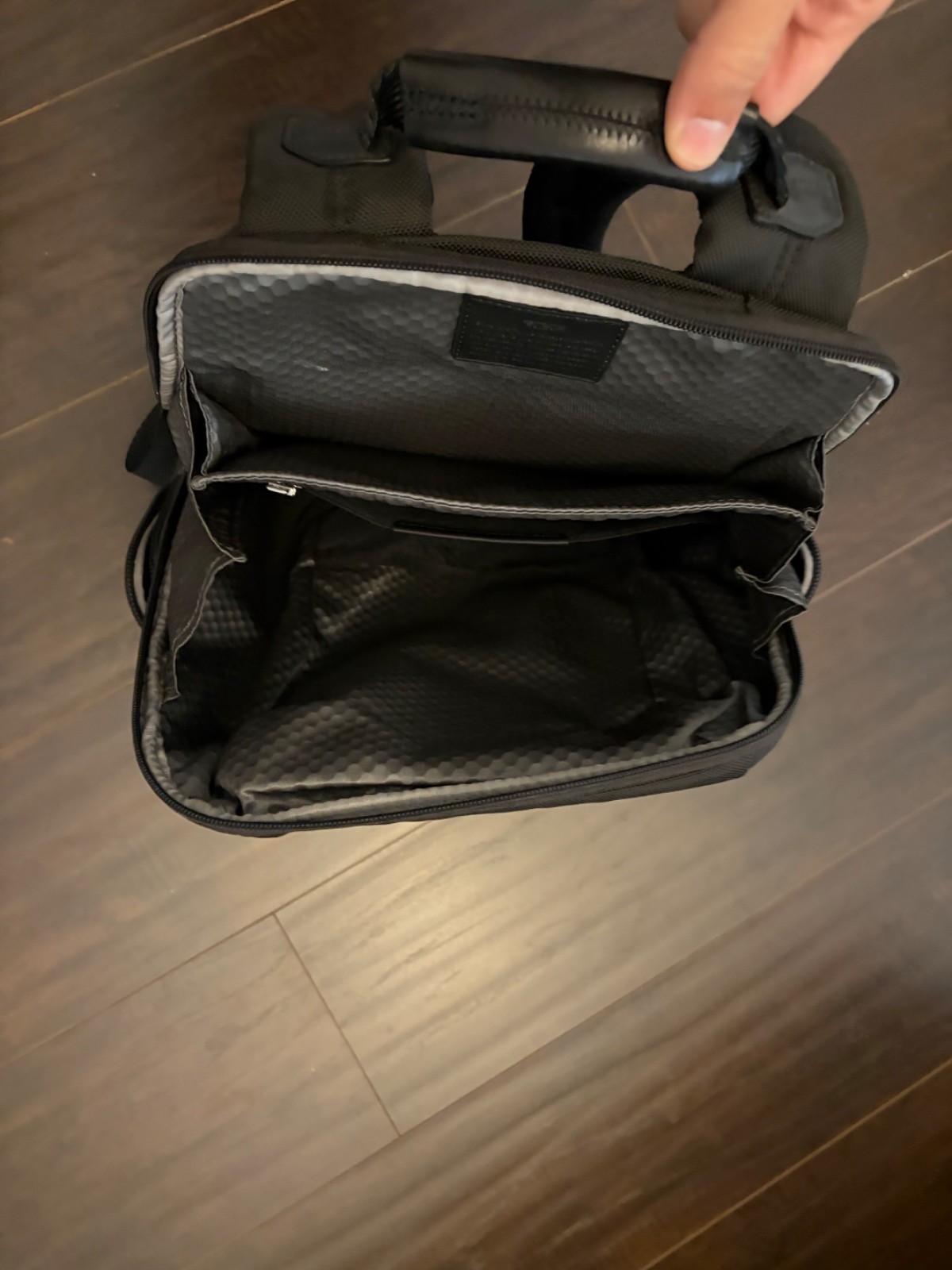 tumi backpack men leather