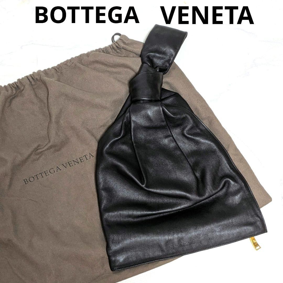 Bottega Veneta Dark Brown Leather Twist Handbag Leather