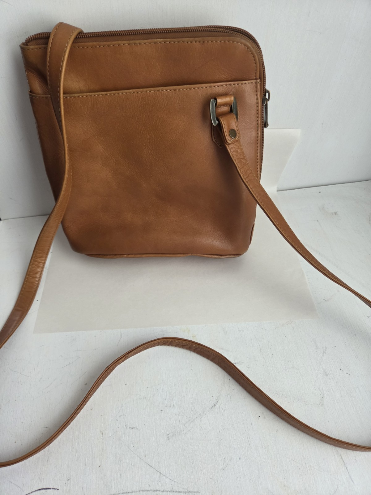 Le Donne Leather L-Zip Crossbody Shoulder Bag LD-808