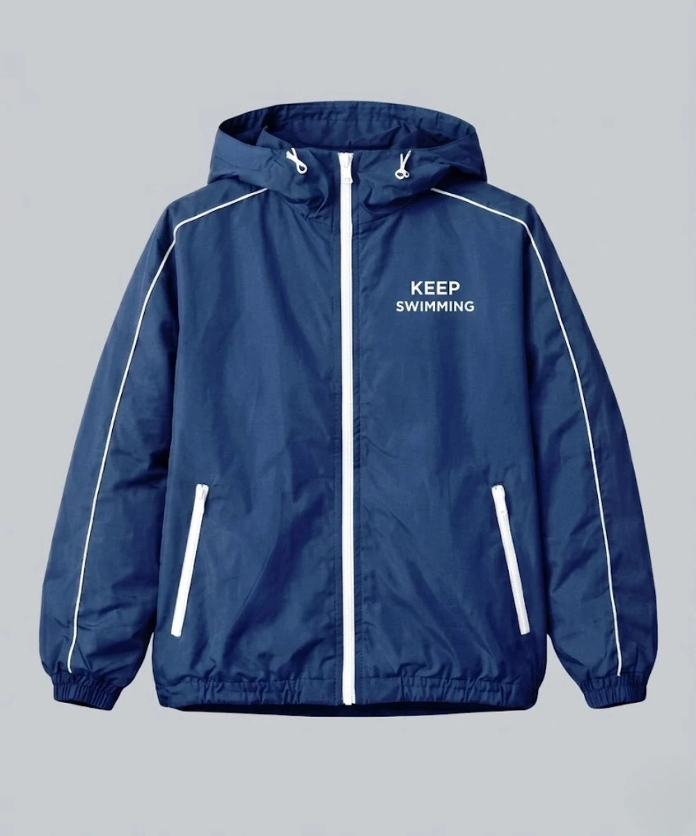 Men Blue Keep Swimming BTS Jacket