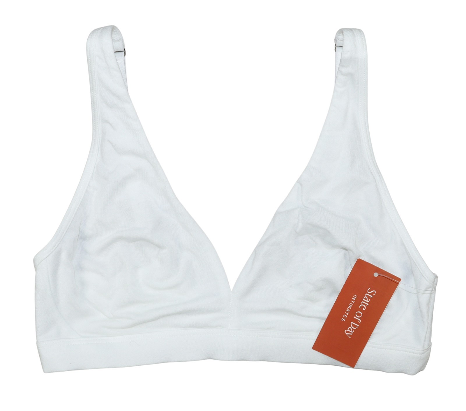 State of Day Unpadded Wire-Free Adjustable Straps Solid Women’s Bralette NWT