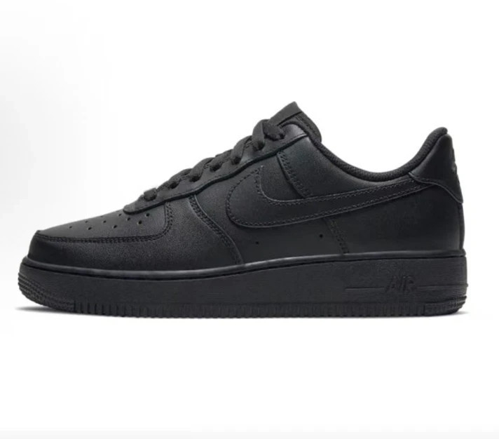 Men’s Nike Air Force 1 07 Low Top Sneakers Shoes – All Black