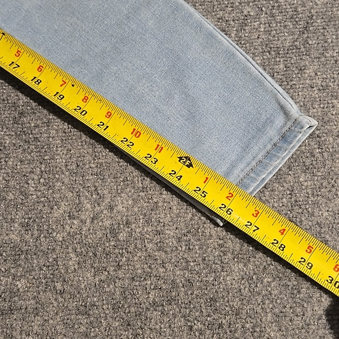 RUE21 High Rise Ankle Jegging Womens Size 2 Blue Light Triple Button Zip Fly
