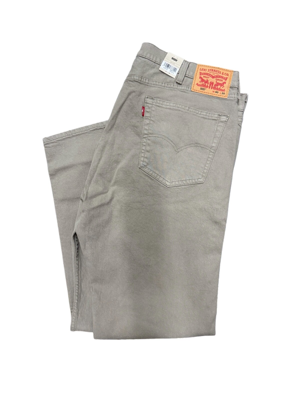 Levis 505 Jeans New Mens Regular Fit Straight Leg Color Beige 005052310