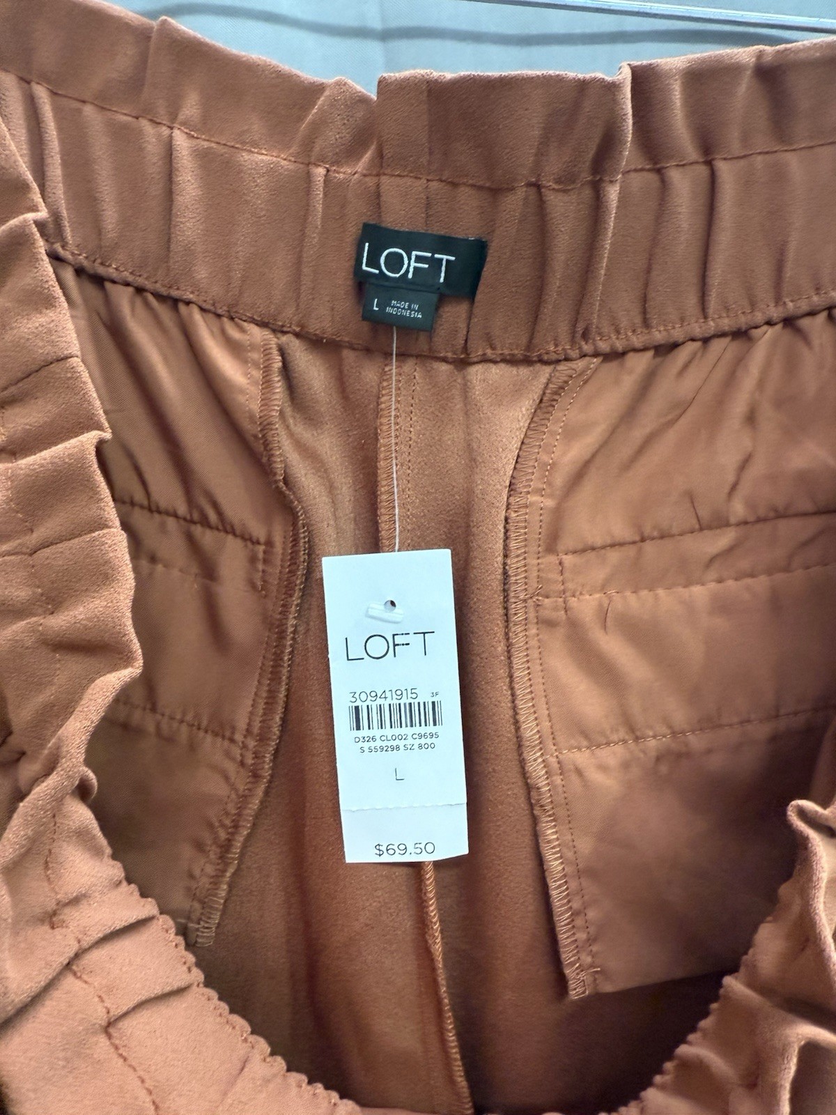LOFT paperbag waist pants. Size L TG2372