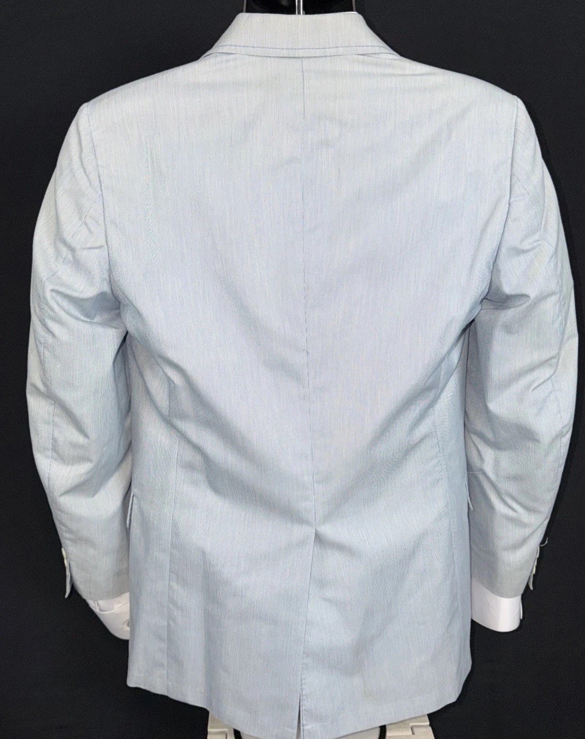 Haspel Men’s Blue & White Pinstriped Sport Coat Blazer Size 40R