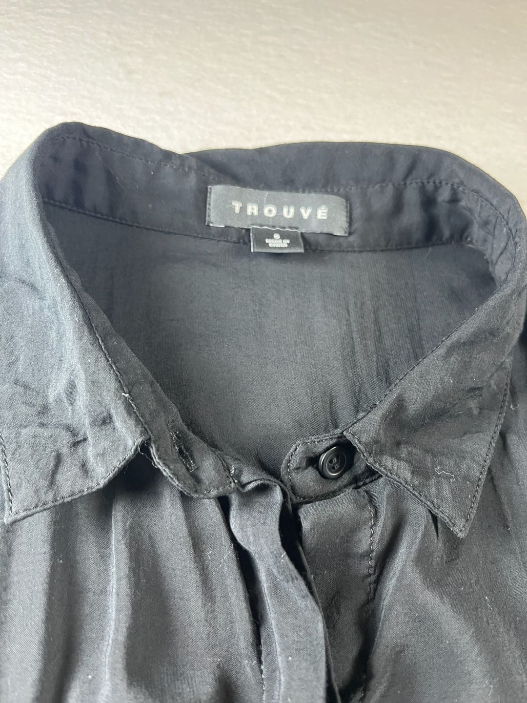 Trouvé Black Sleeveless Button-Down Utility Blouse with Shoulder Epaulets