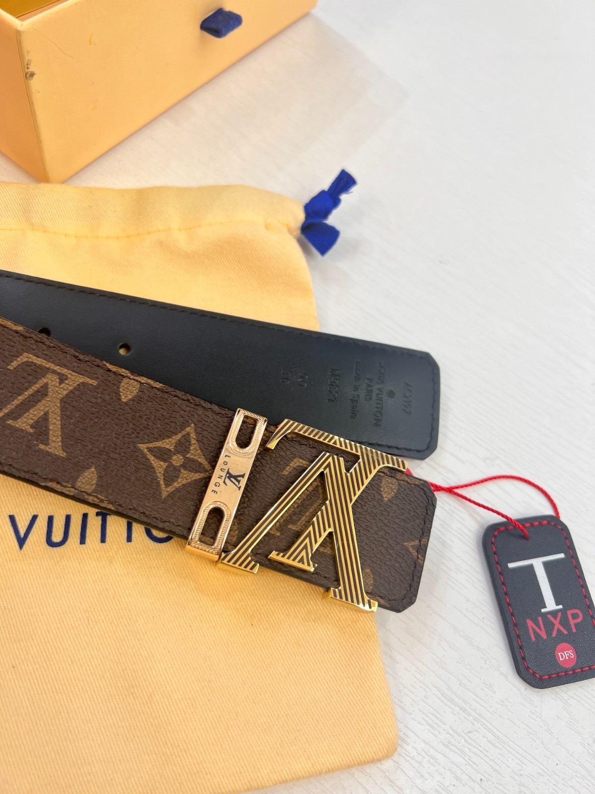 Louis Monogram belt